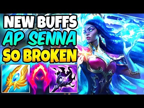 BUFFED AP SENNA IS AMAZING! BROKEN HEAL & SHIELD - MAX BURN SENNA BUILD | League of Legends