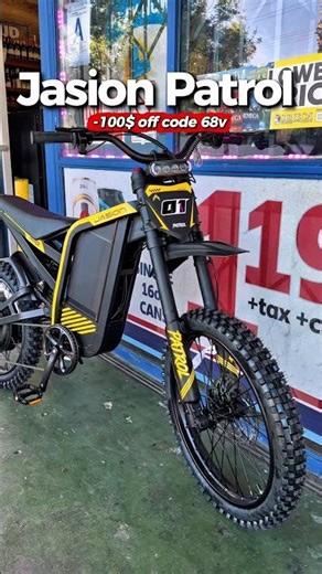 Patrol 🤯 Use Code “68V” @J‪@JasionBike‬motorcycle #ebike #moto #jasion