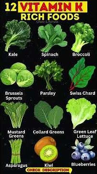 12 Vitamin K Rich Foods You NEED for Stronger Bones & Better Heart Health! | Vit K foods #VitaminK