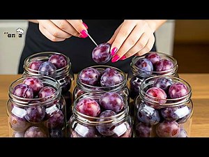I keep fresh plums in a jar until winter! I don't freeze them!