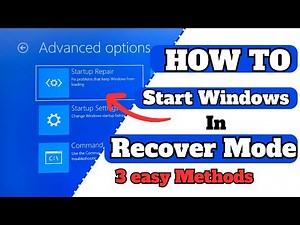 How to Boot a Windows PC into Recovery Mode | Windows 11 / Windows 10