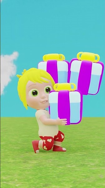 5 Surprise Boxes #nurseryrhymes #childrensongs learn counting
