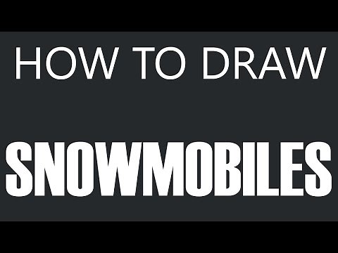 How To Draw A Snowmobile - Snow Vehicle Drawing
