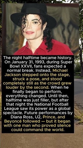 Michael Jackson Super Bowl 1993 Halftime Show | The Moment That Changed NFL History #shorts #michael