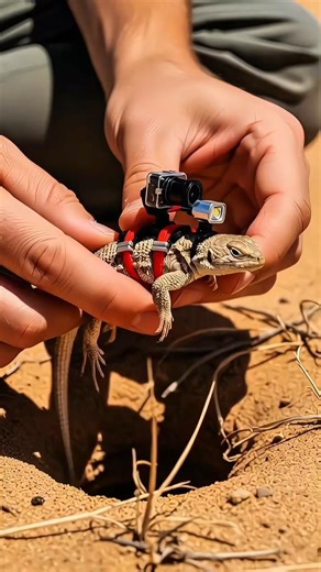 “Sand Lizard POV: Inside a Hidden Underground World” #shorts #camera