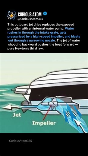 This Jet Blasts Water Backward to Push the Boat Forward