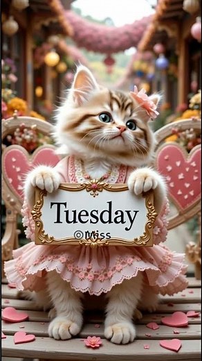 Happy Tuesday with my Cuteness Cat.#Shorts #YouTubeShorts #Reels