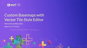 Customizing and Styling Vector Basemaps