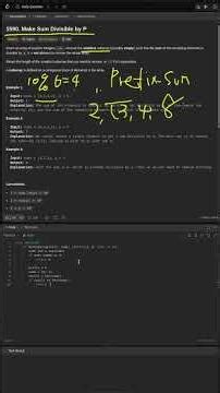 Leetcode Daily Challenge #1590 #medium #python #dsa