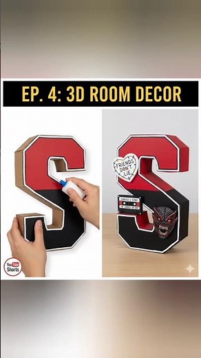 Making a 3D Stranger Things Room Decor! 🧇 (Episode 4)