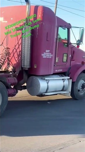 KENWORTH T800 Mid Sleeper Cab Semi Trailer End Dump Truck #kenworth #longhaultrucker #dumptruck