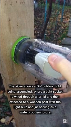 Mason Jar Magic: DIY Waterproof Outdoor Light Fixture