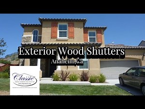 🪵 Exterior Wood Shutters in Pine, Cedar & Mahogany – Custom Built & Installed