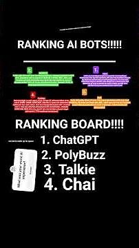 ranking some AI bots #help