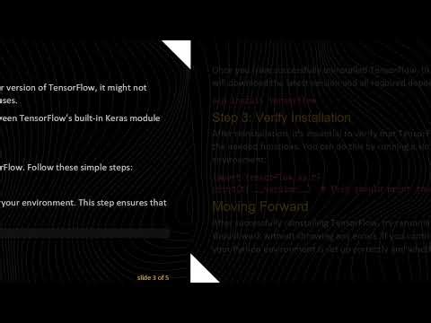 Resolving the Import Error: cannot import name 'export_saved_model' in TensorFlow