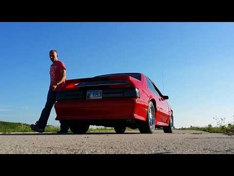 '93 Mustang GT. Flowmaster Super 40s , X-pipe. Exhaust sound clip.
