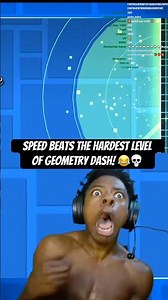 IShowSpeed beats the hardest level of geometry dash! 😂💀