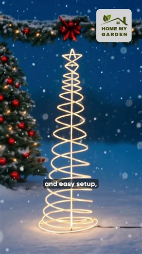 ✨ Samland 185cm LED Spiral Rope Light Christmas Tree | Warm White Outdoor Xmas Decoration ✨