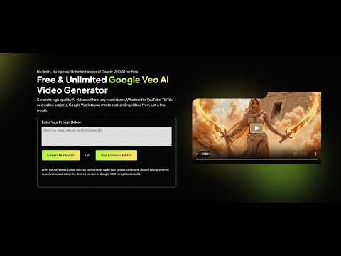 Free AI Video Generator 2026 | Create Unlimited Videos with VEO AI FREE #aivideogenerator