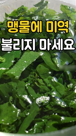 👆👆재료는 여기 클릭!> 프로필에 영어주소 클릭!> (109번)검색하면 나와요!! 혹시, 미역국 할 때, 미역을 맹물에 불리시면 꼭 보세요 와이프가 미역국을 끓이는데 미역 불리는 걸 장모님이 보시더니 맹물에 불리면 감칠맛이랑 철분이 싹 빠져나가고 비린내도 난다 하시면서 이걸 한 숟가락 넣고 불리셨는데 진짜 신기한게 조리법을 바꾼 것도 아닌데 불리는 방법만 바꿨는데도 비린내는 하나도 안 나고 감칠맛이 확 올라오더라구요 미역국 잘 안 먹던 아이도 맛있다고 잘 먹는 것도 신기한디 여러분 집에도 있는 거니까 한 숟가락 넣고 한번 불려보세요 💚 미역 비린내 제거 💚 감칠맛 증가 💚 미역 불리기 팁 💚 집에 있는 재료 💚 요리 꿀팁 #미역국 #미역불리기 #요리꿀팁 #집밥레시피 #생활꿀팁