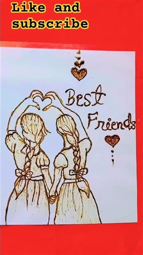 Best friend ♥️👌love 💕😘 mehndi design#bridalmehandi #easthetic #viralreel #hennadesign#viralvideo art