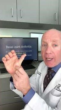 Basal Joint Arthritis of the Thumb - An Orthopaedic Moment