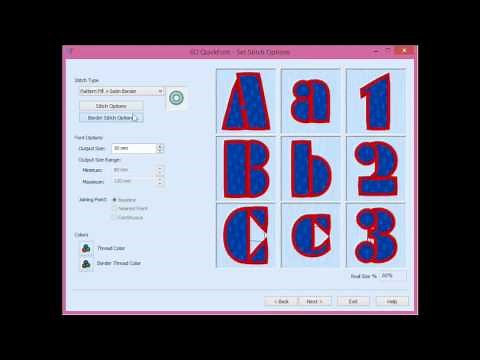 Husqvarna Viking Quick Font Software - Unlimited Fonts to Embroider for Free