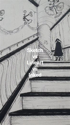 The different stages of my traditional art #art#traditionalart #artchannel #draw #sketch #sketchbook