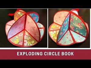 Exploding Circle book Tutorial | Circle flip-up book | Valentine Special Card