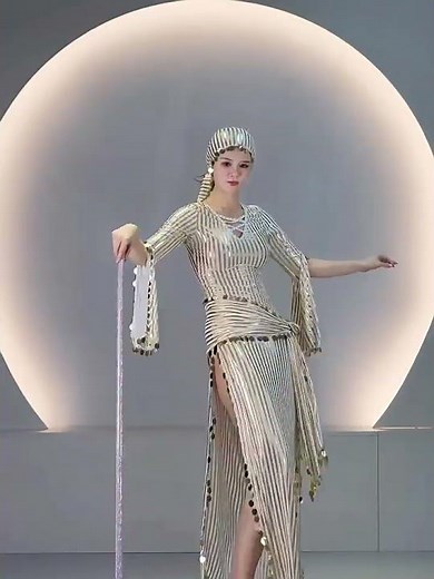 Crystal AB Rhinestone Belly Dance Cane Dazzling Saidi Stick Props #bellydance #bellydanceProps