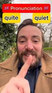 7.2K views · 739 reactions | Learn the pronunciation of ‘quite’ vs ‘quiet’ in a modern British RP accent. #britishenglish #pronunciationtips #esl #learnenglish #pronunciation | English Right Now | Facebook