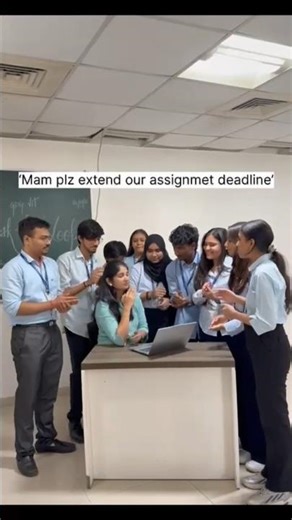 Assignment Deadline Panic 😭 | Students vs Coordinator Funny Reel #viie #college #classroomfun #fun