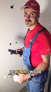 Klant>Bij het plaatsen van een nieuwe mengkraan is de S-koppeling afgebroken en is een stuk in de muur, in het tappunt, blijven steken zonder dat er een stukje uitsteekt. (De oplossing ) #badkamer #renovatie #diy | Loodgieter Ram