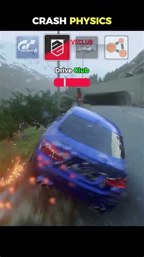 Gran Turismo 6 vs Drive Club vs Project Cars 2 vs BeamNG Drive #gaming #shorts