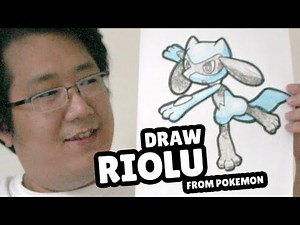 How to Draw Riolu from Pokemon - Easy - Draw Along - Step by Step