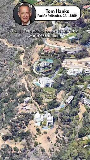 Celebrities Homes | Tom Hanks’ house in California worth $35M #tomhanks #actor #celebrity #mansion #realestate #pacificpalisades #foryoupage #foryou #fyp... | Instagram