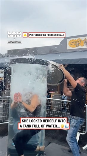 She only had seconds to escape 😮🌊 #water #magic | LADbible