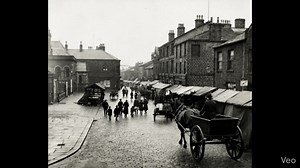 A.I. generated a short video from still images, first picture: The last Street Market 17th December 1932, Upper Deardengate, Haslingden. Second picture: Track laying for Electric Trams in Manchester Road (Road End) 1908, Haslingden. Third picture, unknown date but the train is passing Carrs Village. | Alan Robinson
