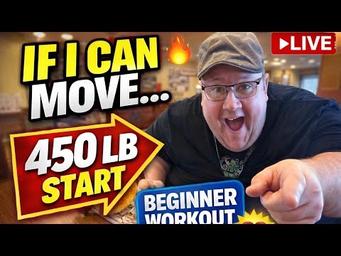 🐻🔥 450-LB Couch Potato WORKOUT LIVE! | If I Can Move, YOU Can Too 💪 JOIN US!