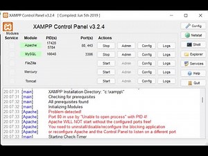 Port 80 in use with PID 4! Error Xampp con windows 10 y windows 11