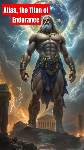 "Atlas: The Titan Who Defied Zeus and Holds the Sky Forever"