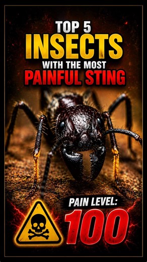 Top 5 Insects With The Most PAINFUL Stings 😱 You Won't Believe #1!