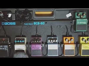 BOSS BCB-60 Pedalboard and BOSS pedals demo