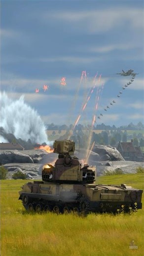 Air Defense Engages While Bombs Rain Down – WT Simulation! #shorst #youtubeshorts