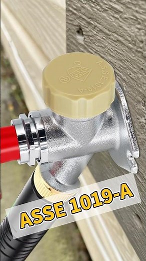 If you’re fixing an ASSE 1019-A hose bib, watch this first#HoseBibRepair#OutdoorFaucet#DIYFix#Shorts