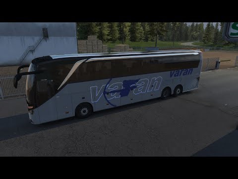 ETS2 passenger transport PART-2 from #warszawa to #gothenburg_sweden #setra #bus #busterminal #mods