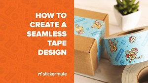 1.9K views · 26 reactions | In this short tutorial, we show you how to create a seamless pattern that can be used for custom packaging tape.  | Sticker Mule | Facebook