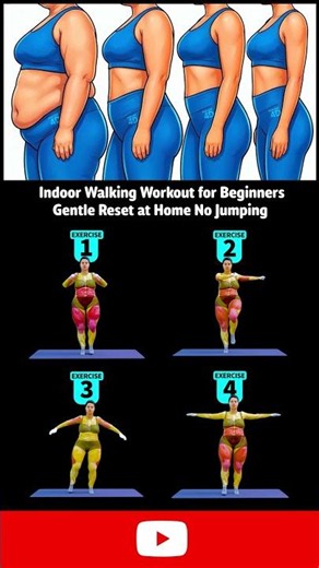 Indoor Walking Workout For Beginners Gentle Reset At Home No Jumping — Day 1