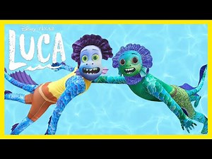 Disney Pixar’s Luca The Movie. Sea Monster Transformation Potion Bryson And Mommy Are Sea Monsters!!