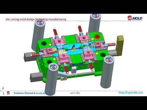 Die casting mold design for mold manufacturing at Upmold
